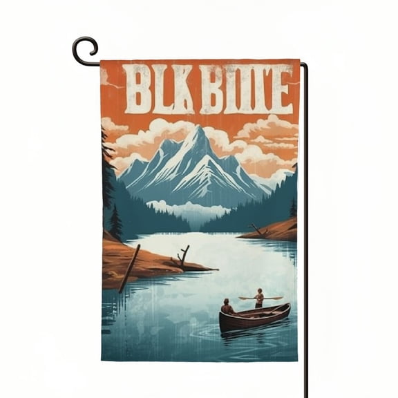 PHYHOO Life Is Better At The Lake Garden Flag Double Sided Summer Vacation Lake House Decor Retro Yard Flags for Outside Lakeside Outdoor Decoration White