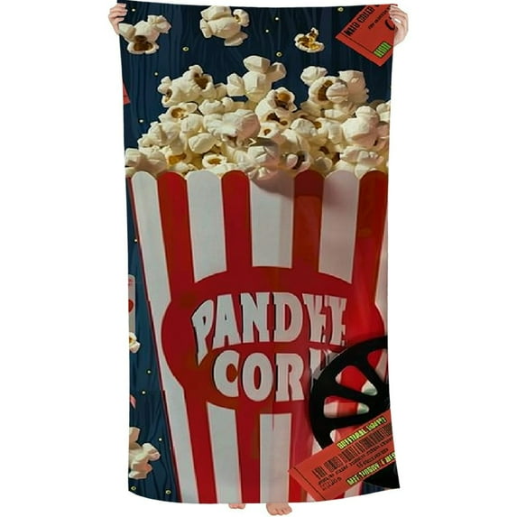 PHYHOO Movie Theme Vintage Cinema Towels for Adults Kids Ultra Absorbent Super Soft 30x60in