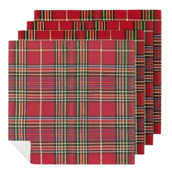 PHYHOO Party Cloth Napkins Dinner Table Napkins, Washable Reusable Polyester Napkins for Home Holiday Party Wedding Table Setting Decoration 2 PCS