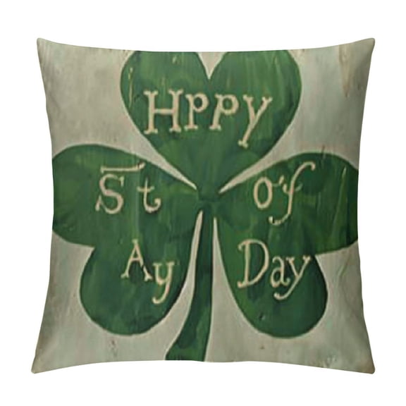 PHYHOO Pillow Covers, Decorations for Home Happy St Patricks Day Decorative Throw Pillows Farmhouse St Patricks Day Decor