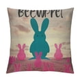 thumbnail image 1 of PHYHOO Pillow Covers Welcome Decor Cushion Cover Farmhouse Rabbit Spring Home Decorative Pillowcases , for Sofa Couch Patio, 1 of 5