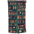 thumbnail image 1 of PHYHOO Retro Bookshelf Oversized Quick Dry Microfiber Beach Towel Library Book Shelf Lightweight Sand Free Towel Super Soft &amp; Absorbent for Travel Swimming Sports 30x60in, 1 of 8