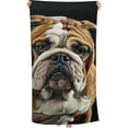 thumbnail image 1 of PHYHOO Sand Free Quick Dry Towel Oversized English-Bulldog Travel Towel Bath Towel Compact Towel Blanket for Women Men Camping Swim Sports 30x60in, 1 of 8