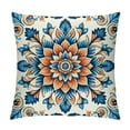 thumbnail image 1 of PHYHOO Short Plush Pillow Covers Boho Flower Square Pillow Case for Bedroom, Sofa, Car Decoration Both Sides, 1 of 5