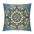 thumbnail image 1 of PHYHOO Short Plush Pillow Covers Boho Mandala Floral Square Pillow Case for Bedroom, Sofa, Car Decoration Both Sides, 1 of 5
