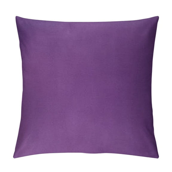 PHYHOO Short Plush Pillow Covers Purple Square Pillow Case for Bedroom, Sofa, Car Decoration Both Sides (Purple)