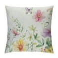 thumbnail image 1 of PHYHOO Spring Pillow Cover Multi-Colored-Flowers Butterfly Decorations Seasonal Cushion Case Decor for Home Sofa Couch, 1 of 5