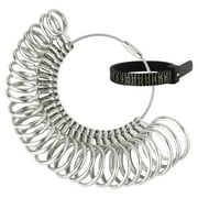 PHYHOO Stainless Steel Finger Ring Sizer Measuring Ring Tool, Size 1-13 with Half Size, 27 Pcs