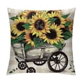 thumbnail image 1 of PHYHOO  Sunflower Pillow Covers, Outdoor Farmhouse Summer Cute Black and White Buffalo Plaid Throw Pillow Cover Cushion Case for Patio Couch, 1 of 5