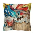 thumbnail image 1 of PHYHOO Sweet Summer Time Decorative Throw Pillow Covers , Beach Coastal Cushion Case Decor, Stripes Nautical Seasonal Home Decoration for Sofa Couch, 1 of 5