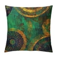 thumbnail image 1 of PHYHOO Throw Pillow Covers Abstract Golden Mandala Flowers Pattern Square Pillowcases for Home Decor Sofa Car Bedroom Vintage Background Floral Painting Pillow Cases, 1 of 5