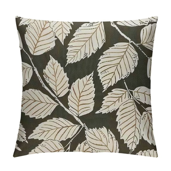 PHYHOO Throw Pillow Covers Home Decor Flower Brown Gray Geometric Vintage Retro Pillow Cases Decorative Outdoor Cushion Couch Sofa Pillowcases