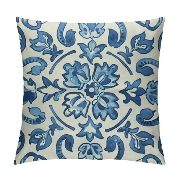 PHYHOO Throw Pillow Covers Home Decor  Mandala Vintage Bohemian Ceramic Paisley Floral Boho Pillow Cases Decorative  Outdoor Cushion Couch Sofa Pillowcases