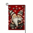 thumbnail image 1 of PHYHOO Valentine's Day Garden Flag, Hearts Gnomes Double Sided Decorative Flag For Outside Yard Lawn Outdoor Decoration White, 1 of 6