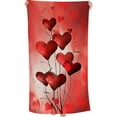 thumbnail image 1 of PHYHOO Valentine's Day Love Heart Beach Towel Large Lightweight Microfiber Towel Super Absorbent Sand Free Beach Blanket Thin Quick Dry Pool Towel for Beach Travel, 1 of 8