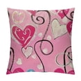 thumbnail image 1 of PHYHOO Valentines Day Pillow Covers Red Heart Pillowcase for Valentines Day Throw Pillows Cushion Valentines Decorations White, 1 of 5