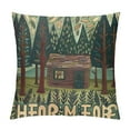 thumbnail image 1 of PHYHOO  Vintage Sea Pillow Covers Ocean Style Lake/Forest/Fish Cushion Cover Nautical Beach House Decorative Square  Linen Pillowcases  for Sofa Couch (Forest Sea), 1 of 5