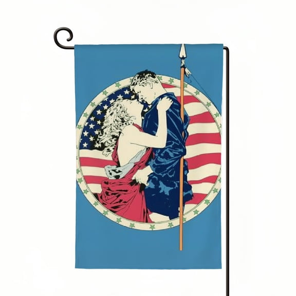 PHYHOO Virginia U.S. States Garden Flag Double Sided Outside, Patriotic Unity Local Yard Outdoor Flag White