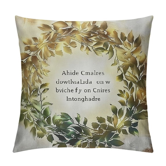 PHYHOO Will Be with You Bible Verse Pillows case Inspirational Gifts Flannel Pillow Case Cushion Cover