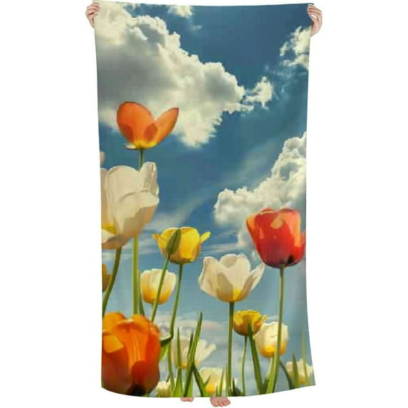 PHYHOO in A Printed Microfiber Sand Free Pool Towel Oversized Travel Must Have for The Swimming Summer Cruise Ship Essentials 30x60in