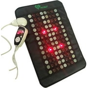 PHYMAT Jade Tourmaline Far Infrared Heating Pad for - Red Photon Therapy Mat - Hot Stone Heating Pad