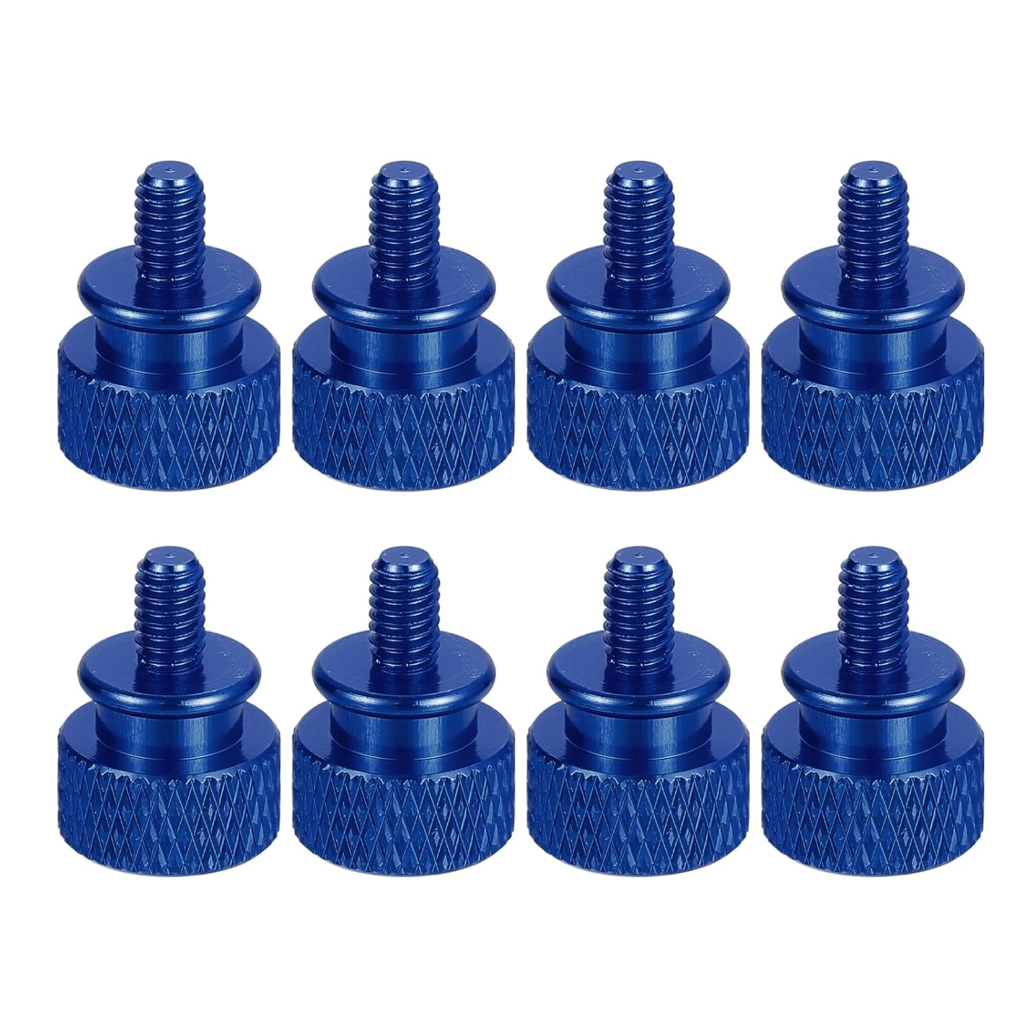 PHYSUN-8Pcs M4x0.7mm Aluminum Thumb Screws, 12x16mm(ODxH) Computer Case ...