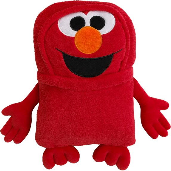 PHYSUN-Sesame Street Come and Play Red Elmo Super Soft Character Shaped ...