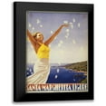 thumbnail image 1 of PI Collection 18x24 Black Modern Framed Museum Art Print Titled - Santa Margherita, 1 of 5