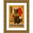 thumbnail image 1 of PI Collection 23x32 Gold Ornate Wood Framed with Double Matting Museum Art Print Titled - Join Now, 1 of 4