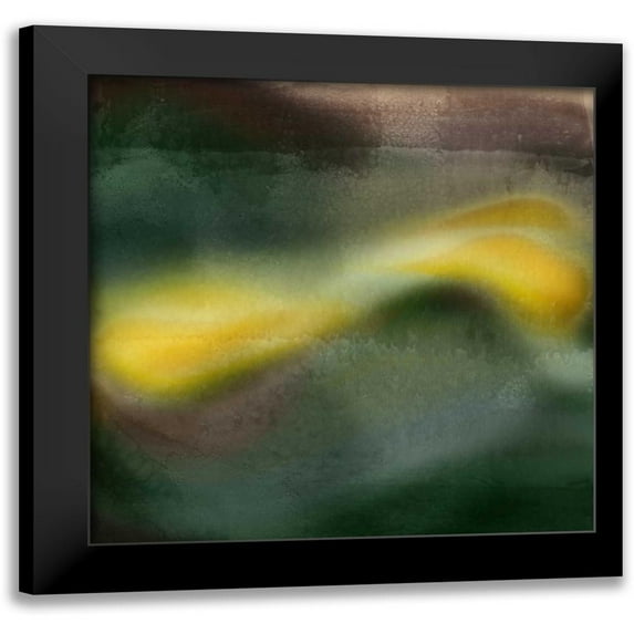 PI Galerie 12x12 Black Modern Framed Museum Art Print Titled - Woosh II