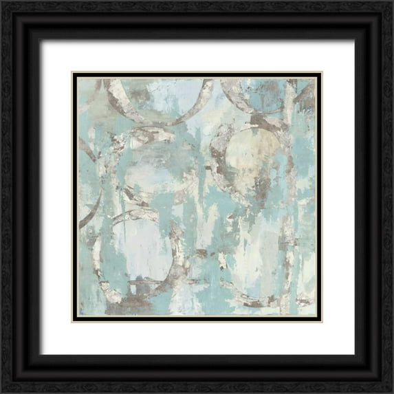 PI Galerie 12x12 Black Ornate Wood Framed with Double Matting Museum Art Print Titled - Silver Chance