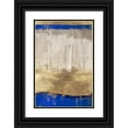 thumbnail image 1 of PI Galerie 13x18 Black Ornate Wood Framed with Double Matting Museum Art Print Titled - Indigo Abstract I, 1 of 4