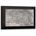 thumbnail image 1 of PI Galerie 14x11 Black Modern Framed Museum Art Print Titled - Tuscany Map White, 1 of 5
