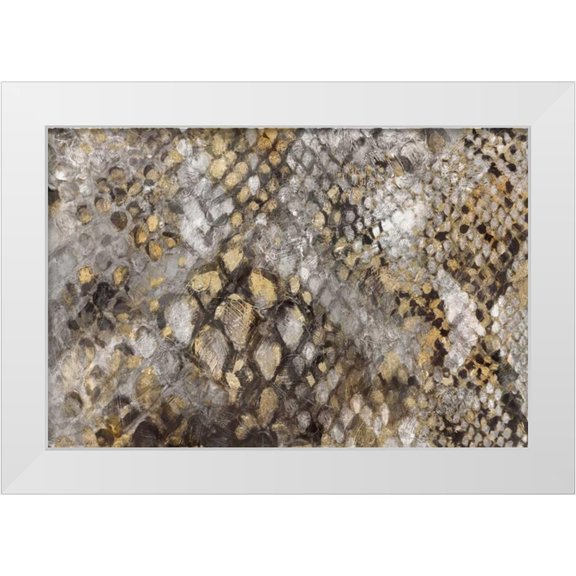 PI Galerie 14x11 White Modern Wood Framed Museum Art Print Titled - Snake Skin