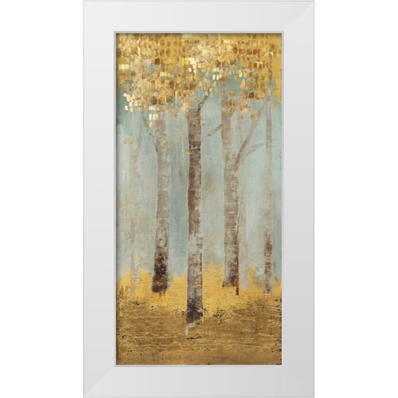 PI Galerie 14x24 White Modern Wood Framed Museum Art Print Titled - Faintest Breath IV