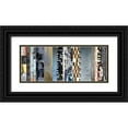 thumbnail image 1 of PI Galerie 14x8 Black Ornate Wood Framed with Double Matting Museum Art Print Titled - Striped Robotic II, 1 of 4