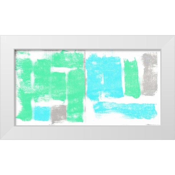 PI Galerie 14x9 White Modern Wood Framed Museum Art Print Titled - Geo II