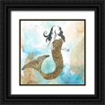 thumbnail image 1 of PI Galerie 15x15 Black Ornate Wood Framed with Double Matting Museum Art Print Titled - Mermaid I, 1 of 4