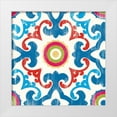 thumbnail image 1 of PI Galerie 15x15 White Modern Wood Framed Museum Art Print Titled - Suzani III, 1 of 4