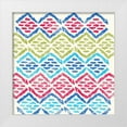 thumbnail image 1 of PI Galerie 15x15 White Modern Wood Framed Museum Art Print Titled - Suzani II, 1 of 4