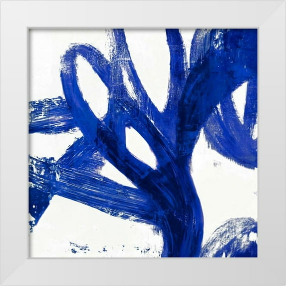 PI Galerie 15x15 White Modern Wood Framed Museum Art Print Titled - Tenderness Indigo