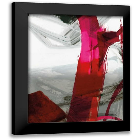PI Galerie 15x18 Black Modern Framed Museum Art Print Titled - Fuschia I