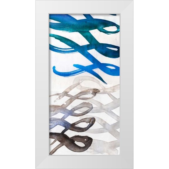 PI Galerie 18x32 White Modern Wood Framed Museum Art Print Titled - Infinity II