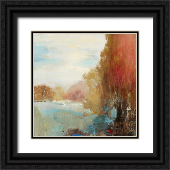 PI Galerie 20x20 Black Ornate Wood Framed with Double Matting Museum Art Print Titled - Underfoot