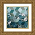 thumbnail image 1 of PI Galerie 20x20 Gold Ornate Wood Framed with Double Matting Museum Art Print Titled - Kaleidescope Visions II, 1 of 4