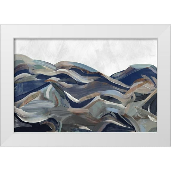PI Galerie 24x17 White Modern Wood Framed Museum Art Print Titled - Gesture Land I