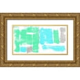 thumbnail image 1 of PI Galerie 32x19 Gold Ornate Wood Framed with Double Matting Museum Art Print Titled - Geo II, 1 of 4