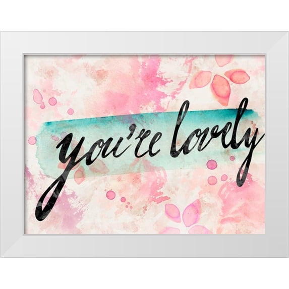 PI Galerie 32x25 White Modern Wood Framed Museum Art Print Titled - You are Lovely
