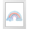 thumbnail image 1 of PI Juvenile 12x14 White Modern Wood Framed Museum Art Print Titled - Happy Rainbow, 1 of 4