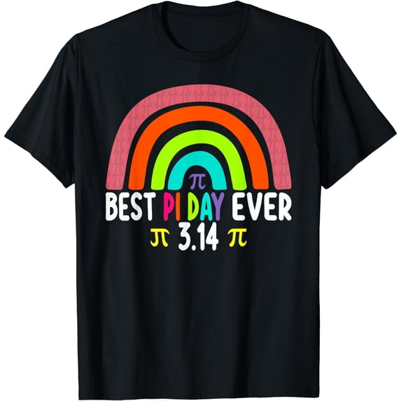 PI RAINBOW Math Science STEM Gift 3.14 Best Day Ever Pi Day T-Shirt